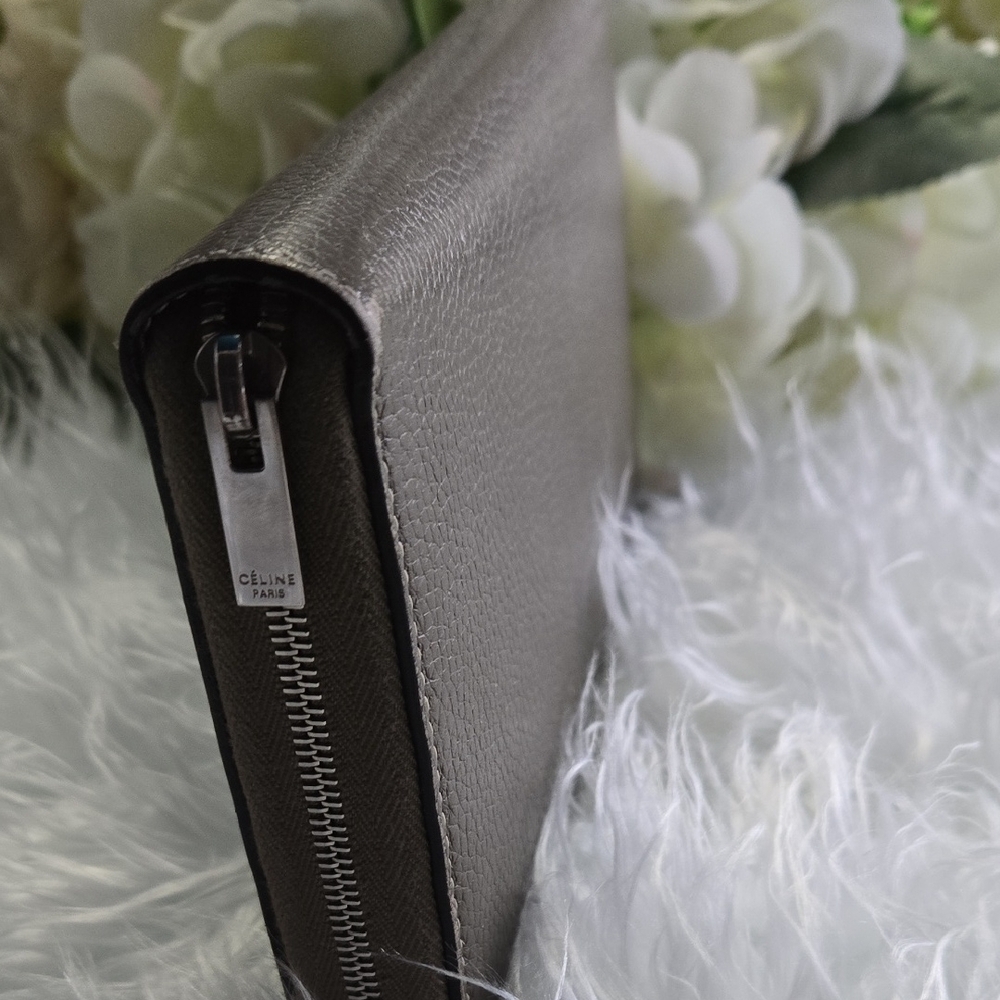Celine Dark Brown Leather Wallet - Picture 5 of 14